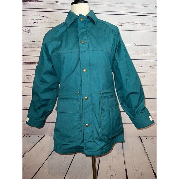 Woolrich Woman Lined Full Zip Coat Jacket Small Wool Vintage Plaid Lining - Picture 7 of 14